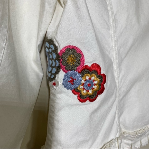 Moschino Jean Floral Embroidery Boho Jacket - Picture 6 of 11